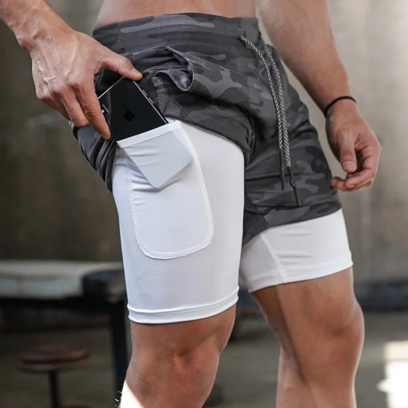AURALUX Velocity 2-in-1 Performance Shorts